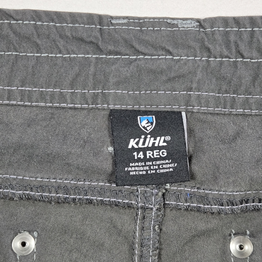 KÜHL Women's Charcoal Gray Cargo Outdoor Hiking Pants - Size 14 Regular - Picture 9 of 15